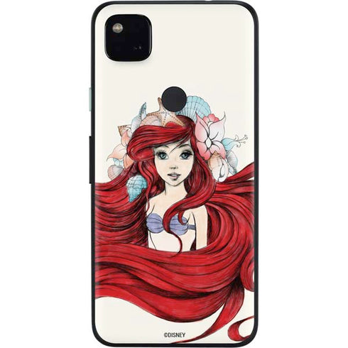 Disney The Little Mermaid Ariel Illustration Google Pixel 4a Skin